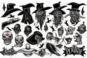 Dark scary tattoo idea