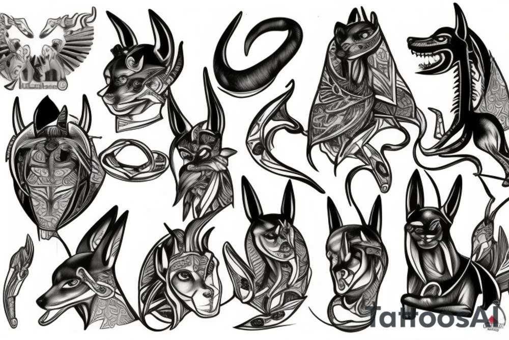 anubis tattoo idea