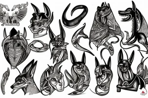 anubis tattoo idea