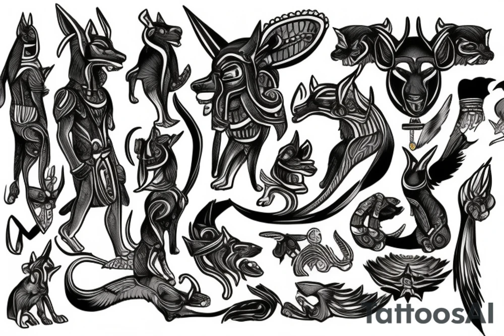 anubis tattoo idea