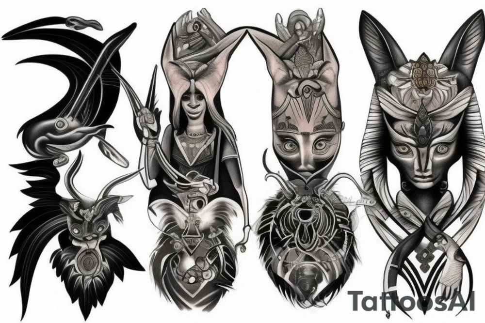 anubis tattoo idea