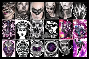 cyber punk tattoo idea