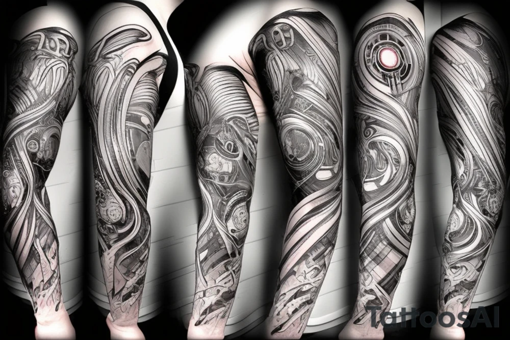 cyber punk tattoo idea