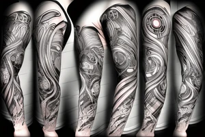 cyber punk tattoo idea
