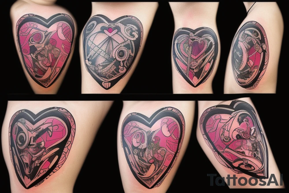 cyber punk
heart tattoo tattoo idea