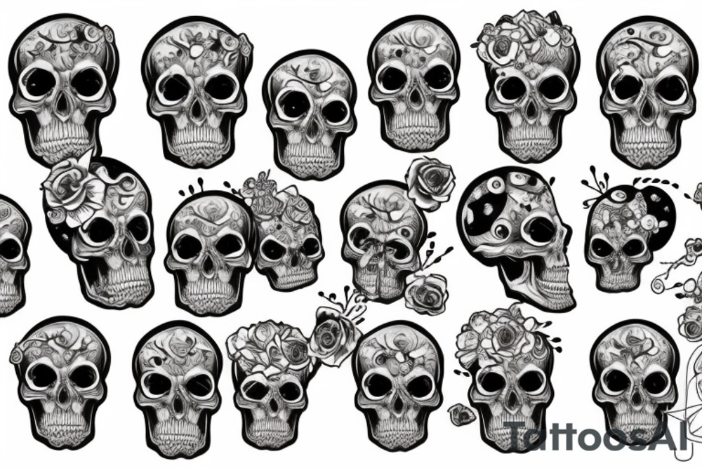 full skull tattoo idea
