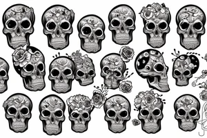 full skull tattoo idea