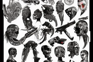 cyberpunk 2077 tattoo idea