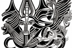 the egyptian god anubis arm tattoo tattoo idea