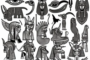 the egyptian god with dog head anubis arm tattoo tattoo idea