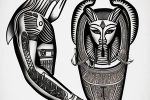the egyptian god anubis arm tattoo tattoo idea
