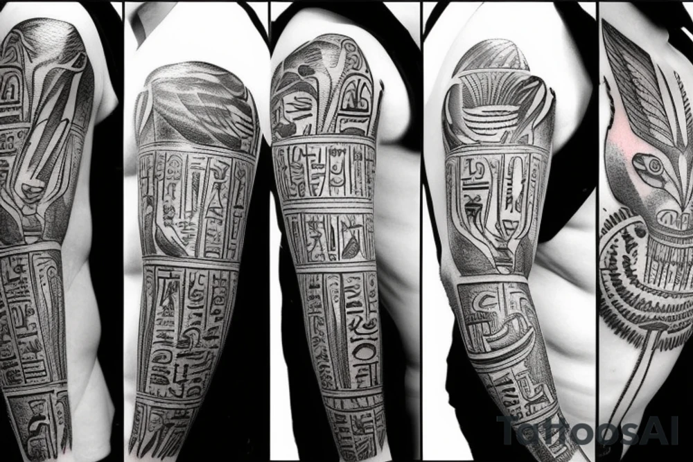 the egyptian god anubis arm tattoo tattoo idea