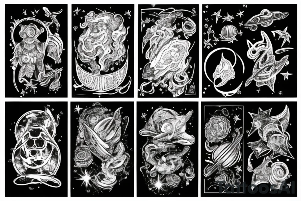 deep space tattoo idea