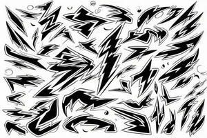 lightning tattoo idea