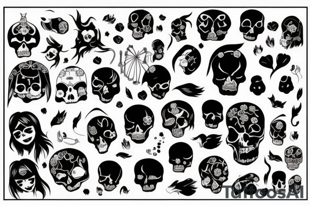 death with a little girl and a soul tattoo idea