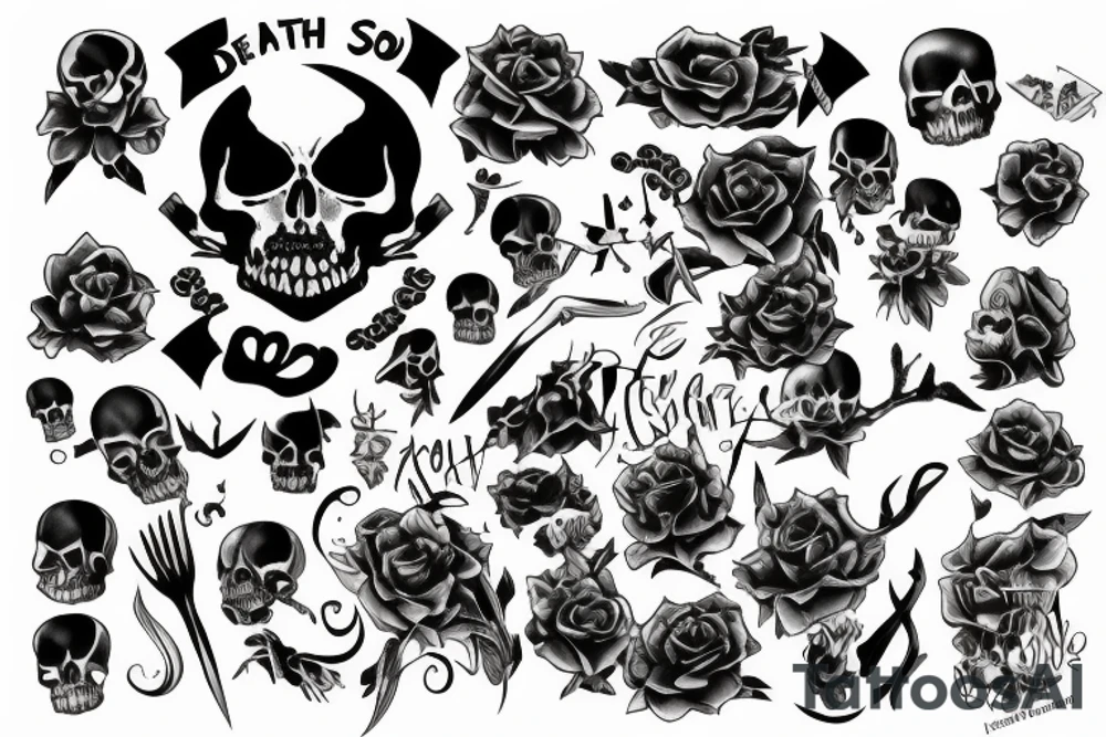 death with a little girl and a soul tattoo idea