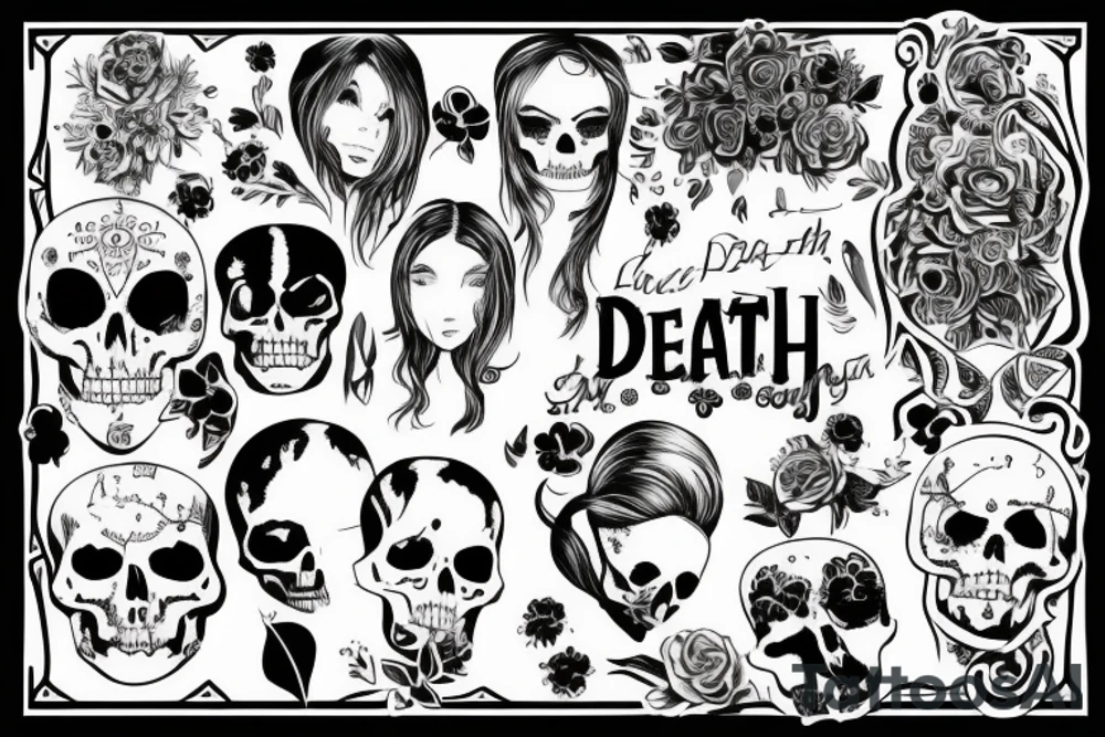 death with a little girl and a soul tattoo idea