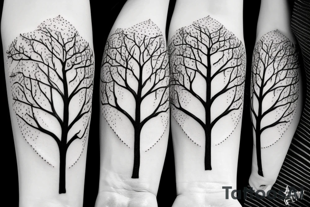 tree tattoo that represents this poem
"And they were like two seedlings.
Planted from the same fruit.
Apart.
But ever growing towards each other.
Each was an extension of the other." tattoo idea