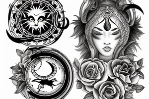 Leo sun, Gemini moon, Aries ascendant tattoo idea