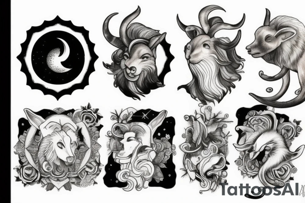 Leo sun, Gemini moon, Aries ascendant tattoo idea