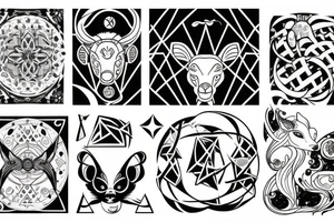 Leo sun, Gemini moon, Aries ascendant tattoo idea