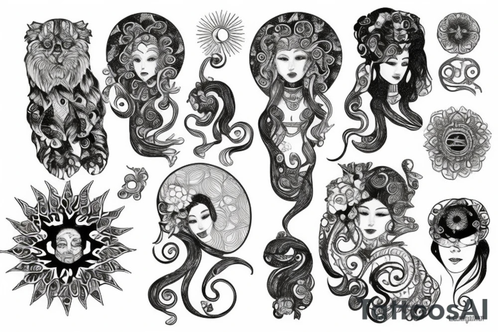 Leo sun tattoo idea