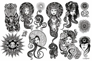 Leo sun tattoo idea