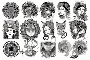 Leo sun tattoo idea