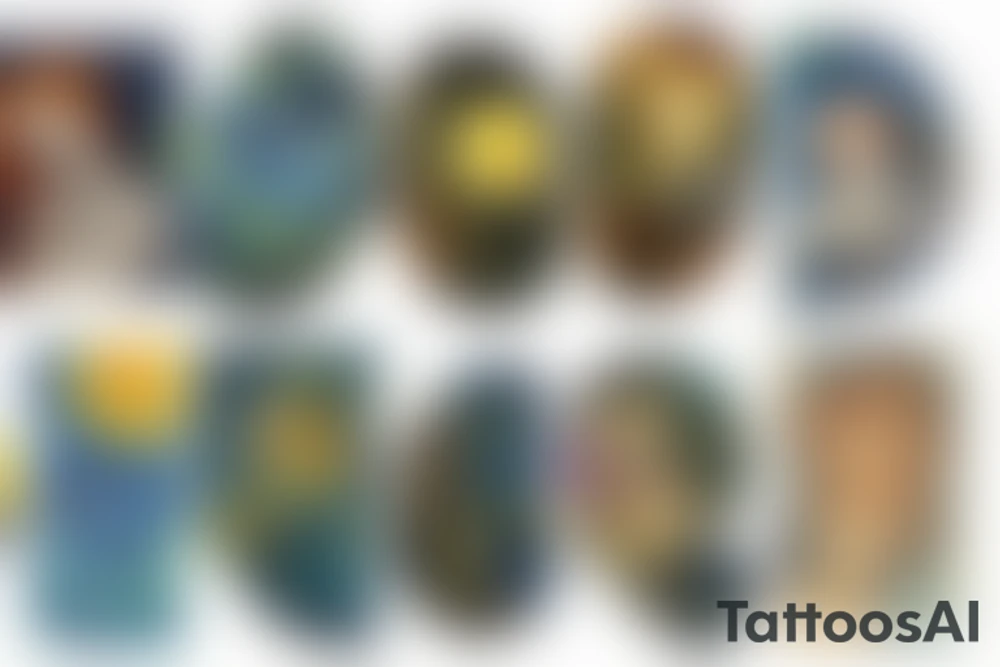 Gemini moon tattoo idea