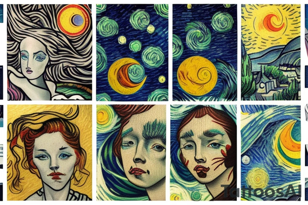Gemini moon tattoo idea