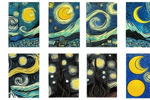 Twins and  moon tattoo idea