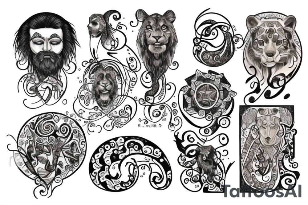 Leo sign tattoo idea