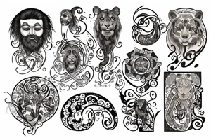 Leo sign tattoo idea