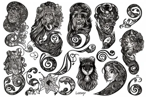 Leo sign tattoo idea