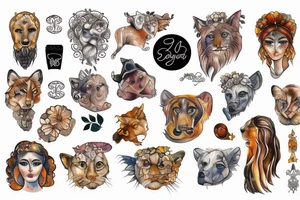 Leo sign tattoo idea