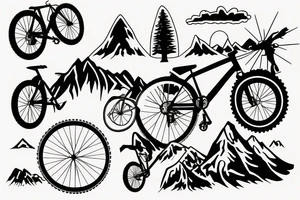 Mountain bike tattoo idea