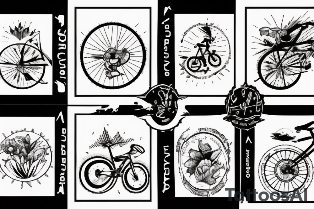 Mountain bike tattoo idea