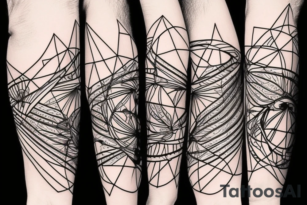 Mountain bike with mountain in background tattoo idea