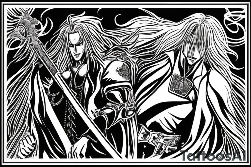 Alucard from Castlevania tattoo idea