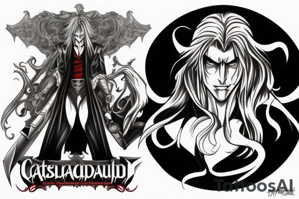 Alucard from Castlevania tattoo idea