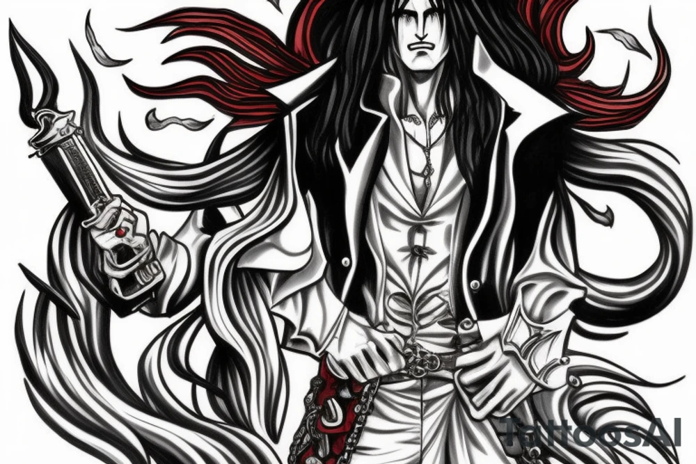 Alucard from Castlevania tattoo idea