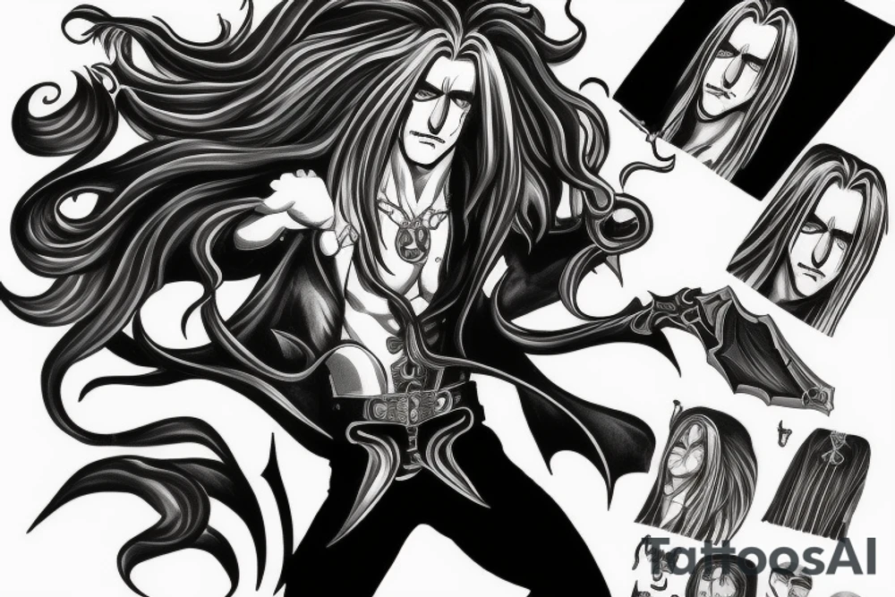 Alucard from Castlevania tattoo idea
