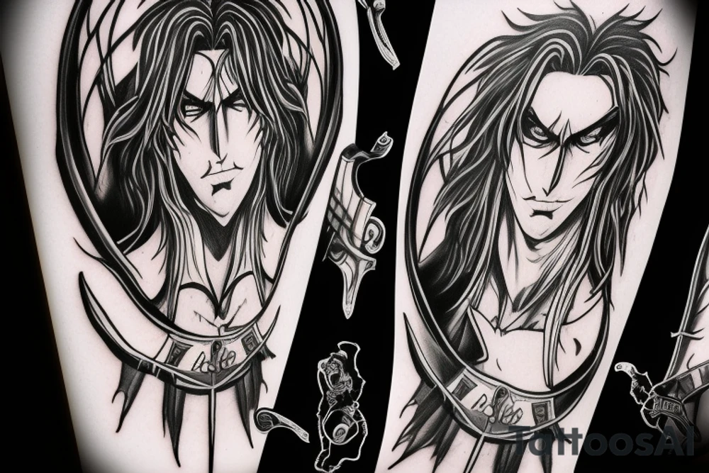 Alucard from Castlevania tattoo idea