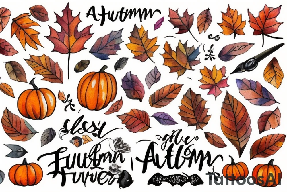 Autumn tattoo idea