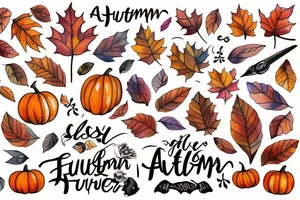 Autumn tattoo idea