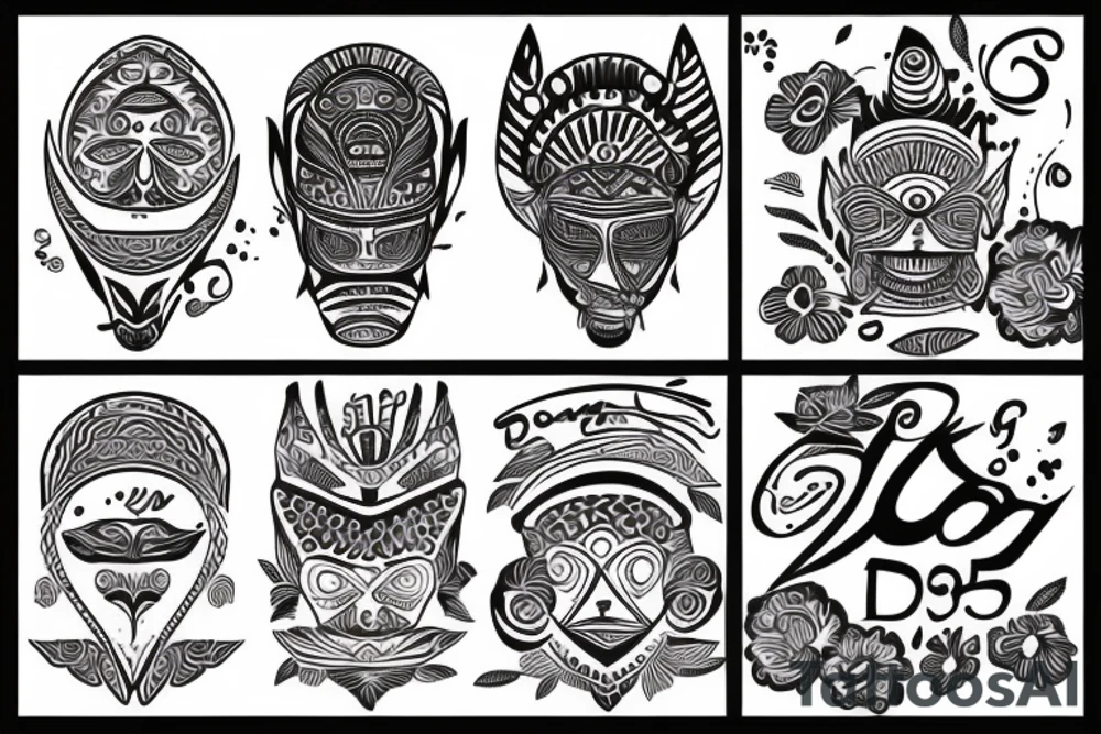 the name LOLA with her DOB as 06.07.2015 tattoo idea