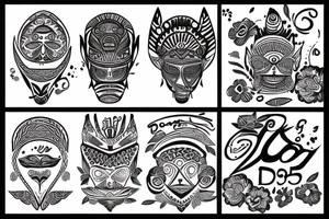 the name LOLA with her DOB as 06.07.2015 tattoo idea