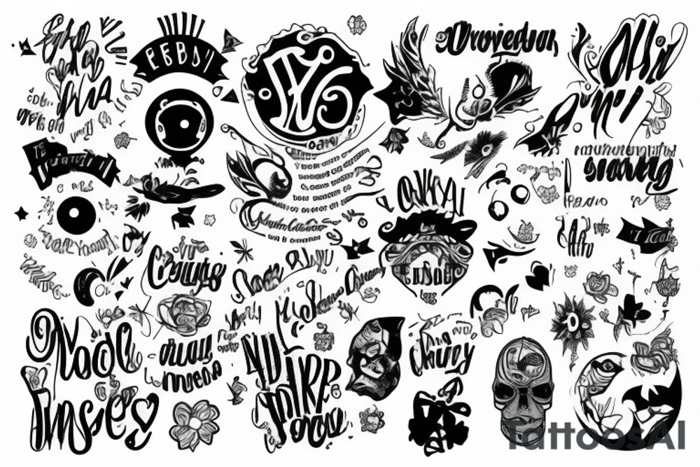 the wording Lola tattoo idea