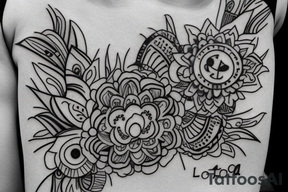 the name LOLA to be tatood on my bicep. nothing too large. with a focus on the text tattoo idea