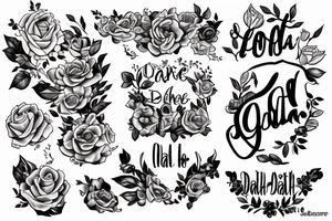 the name Lola and the date of birth 6.7.15 tattoo idea